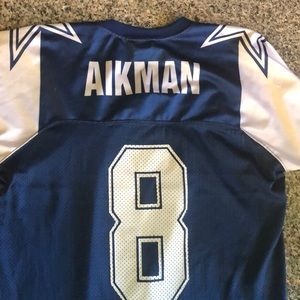 Dallas Cowboys Troy Aikman football jersey.